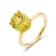 Canary Yellow Lab Sapphire 18K Yellow Gold Over Sterling Silver Oval
Solitaire Ring