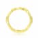 Chain Yellow Gold Plated Sterling Silver Ring