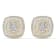 10k Yellow Gold 1/2ctw Round Diamond Womens Square Stud Earrings ( H-I
Color, I2 Clarity )