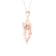 Diamond2Deal 10K Rose Gold Diamond Angel Pendant Rope Chain Necklace for
Women 18inch (1/20ct