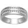 10K White Gold .50ctw Diamond Wedding Band (Color H-I, Clarity I2)
