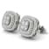 10k White Gold 1/2ctw Round Diamond Womens Square Stud Earrings ( H-I
Color, I2 Clarity )