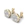 Diamond2Deal 10k Yellow Gold 1ctw Diamond Womens Round Stud Earrings (
H-I Color, I2 Clarity )