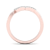 10K Rose Gold .07ctw Round Cut Diamond Double Heart Love Ring (0.07cttw,
Color H-I, Clarity I2)