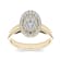 10K Yellow Gold .33ctw Diamond Halo Engagement Wedding Ring (
I2-Clarity-H-I-Color )