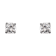 14K White Gold 1/5ctw Round Cut Natural Diamond Stud Earrings