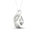 10K  White Gold Diamond Pendant Rope Chain Necklace for Women 18inch
(1/2Ct/ I2,H-I)