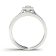 Diamond2Deal 10K White Gold .50ctw Diamond Solitaire Halo Wedding Band
Ring Set