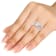 14K White Gold 1.0ctw Diamond Anniversary Bridal Ring Wedding Band Set (
I2-Clarity-H-I-Color )
