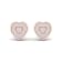 Diamond2Deal 10K Rose Gold Heart Shape 0.1 Ct Diamond Stud Earrings
(Color- H-I, Clarity-I2)