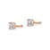 Diamond2Deal Lab Grown Diamond 14k Rose Gold Stud Earrings 4.0ctw