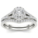 10K White Gold .75ctw Diamond Ladies Round Halo Engagement Ring (
I2-Clarity-H-I-Color )