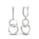 925 Sterling Silver 1/5ctw Diamond Womens Link Drop Earrings ( H-I
Color, I2 Clarity )