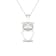 Diamond2Deal Sterling Silver Diamond Owl Pendant With 18 Inch Chain(0.04 ctw)