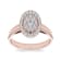 10K Rose Gold .33ctw Diamond Halo Engagement Wedding Ring (
I2-Clarity-H-I-Color )