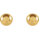 14k Yellow Gold 5 mm Ball Stud Earrings for Women