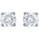14K White Gold 3/4 CTW Natural Diamond Stud Earrings for Women with
Friction Post