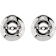 Diamond2Deal 14K White Gold 3.7mm ID Earrings Jackets (L- 12 mm, W- 10 mm)