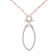 10k Rose Gold Diamond Pendant With 18 Inch Chain (H-I Color, I2
Clarity)(0.15 ctw)