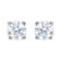 14K White Gold 1/3 CTW Natural Diamond Stud Earrings for Women with
Friction Post