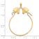 Diamond2Deal 14k Yellow Gold Horse Head Charm Holder Pendant