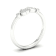10K White Gold .05ctw Round Diamond Double Heart Love Ring (0.05 cttw,
Color H-I, Clarity I2)