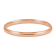 Diamond2Deal 14K Rose Gold 6.5 mm Hinged Bangle Bracelet for Women