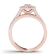 10K Rose Gold .75ctw Diamond Halo Engagement Ring Wedding Band Bridal
(Color H-I, Clarity I2)