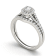 10K White Gold .75ctw Diamond Ladies Round Halo Engagement Ring (
I2-Clarity-H-I-Color )