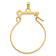 Diamond2Deal 14k Yellow Gold Key Charm Holder Pendant