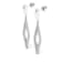 925 Sterling Silver 1/3ct Diamond Square Dangle Earrings for Women ( H-I
Color, I2 Clarity )