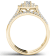 10K Yellow Gold 1.0ctw Diamond Engagement Halo Ring Band Bridal Set(
I2-Clarity-H-I-Color )