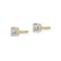 Diamond2Deal Lab Grown Diamond 14k Yellow Gold Stud Earrings 3.0ctw