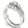 14K White Gold 1.0ctw Diamond Anniversary Bridal Ring Wedding Band Set (
I2-Clarity-H-I-Color )