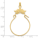 Diamond2Deal 14k Yellow Gold Fancy Charm Holder Pendant