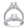 Diamond2Deal Rhodium Over Sterling Cubic Zirconia  Anniversary Promise
Wedding Band Ring