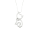 Diamond2Deal Sterling Silver Diamond Cat Pendant With 18 Inch Chain
(1/22 ctw)