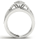 10K White Gold .50ctw Diamond Marquise Shape Halo Bridal Ring Set(
I2-Clarity-H-I-Color )