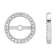 14K White Gold 1/8ctw Round Cut Natural Diamond Earring Jackets with 7
mm Inside Diameter