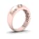 Diamond2Deal 10K Rose Gold .50ctw Diamond Wedding Band (Color H-I,
Clarity I2)