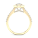 Diamond2Deal 10K Yellow Gold .75ctw Round Diamond Pear Shape Halo
Engagement Ring