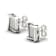 10k White Gold 1/4ctw Round Diamond Womens Square Stud Earrings ( H-I
Color, I2 Clarity )