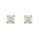 Lab Grown Diamond 14k Rose Gold Stud Earrings 2/5ctw
