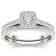 Diamond2Deal 10K White Gold .50ctw Diamond Solitaire Halo Wedding Band
Ring Set