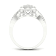 10K White Gold .40ctw Diamond Halo Engagement Ring Bridal Set Split
Shank ( I2-Clarity-H-I-Color )