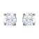 14K White Gold 1/2 CTW Natural Diamond Stud Earrings for Women with
Friction Post
