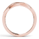 Diamond2Deal 10K Rose Gold .07ctw Round Diamond Crossover Ring
(0.07cttw, Color H-I, Clarity I2)