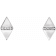 14K White Gold 0.025ctw Round Cut Natural Diamond Earrings for Women