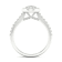 10K White Gold .75ctw Round Diamond Pear Shape Halo Engagement Ring
(Color H-I, Clarity I2)