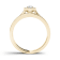 10K Yellow Gold .50ctw Diamond Solitaire Halo Wedding Band Ring Set (
I2-Clarity-H-I-Color )